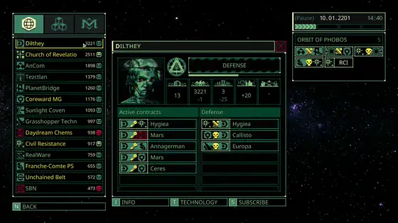 Faction Power and Technology map updating in motion